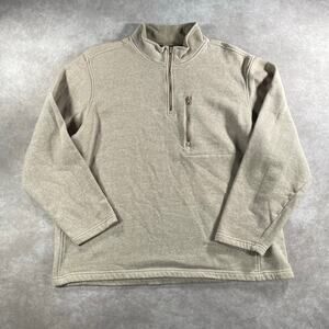Magellan Outdoors Beige Moisture Wicking Quarter Zip Sweater XL